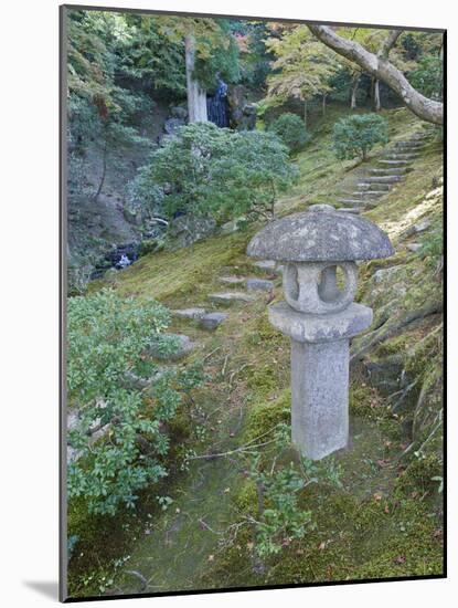 Garden Lantern, Shugakuin Imperial Villa, Kyoto, Japan-Rob Tilley-Mounted Photographic Print