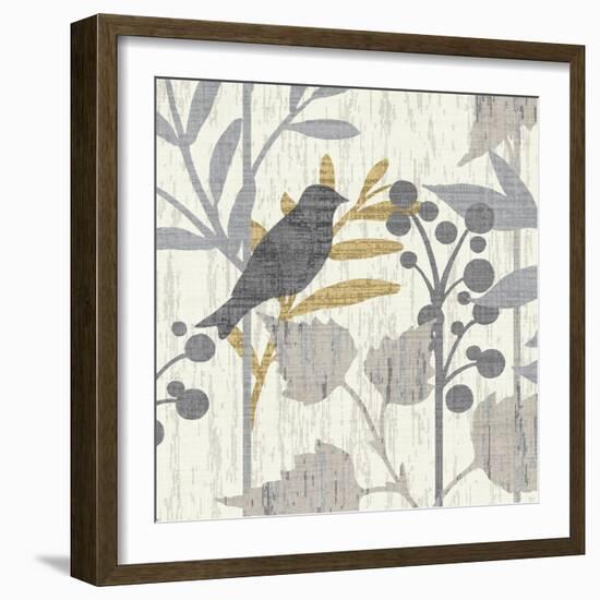 Garden Leaves Square III-Hugo Wild-Framed Art Print