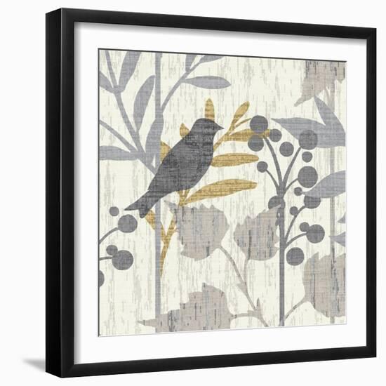 Garden Leaves Square III-Hugo Wild-Framed Art Print