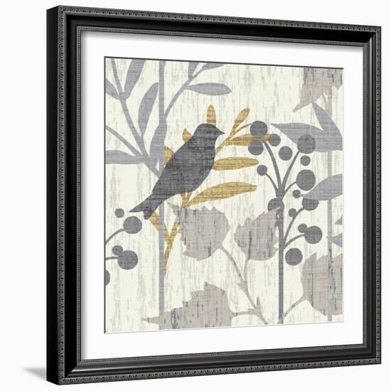 Garden Leaves Square III-Hugo Wild-Framed Art Print