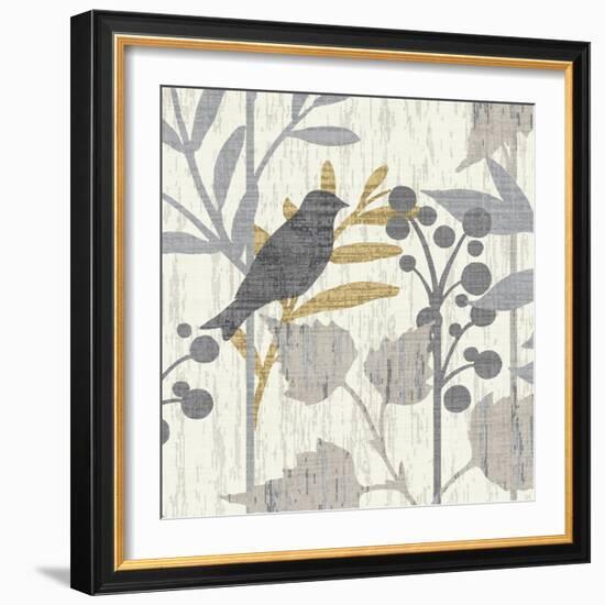 Garden Leaves Square III-Hugo Wild-Framed Art Print