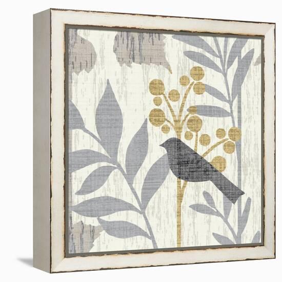 Garden Leaves Square IV-Hugo Wild-Framed Stretched Canvas