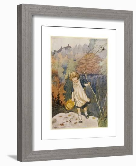 Garden, Loki Girl 1914-Charles Robinson-Framed Giclee Print