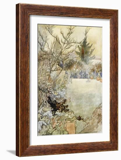 Garden, Loki Winter 1914-Charles Robinson-Framed Art Print