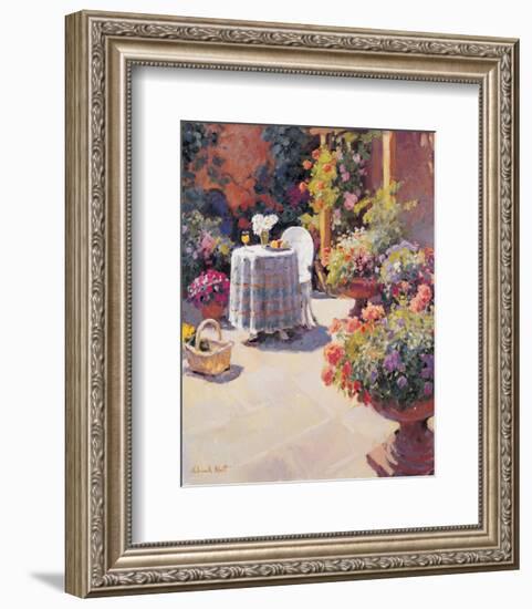 Garden Lunch and Basket-Edward Noott-Framed Art Print