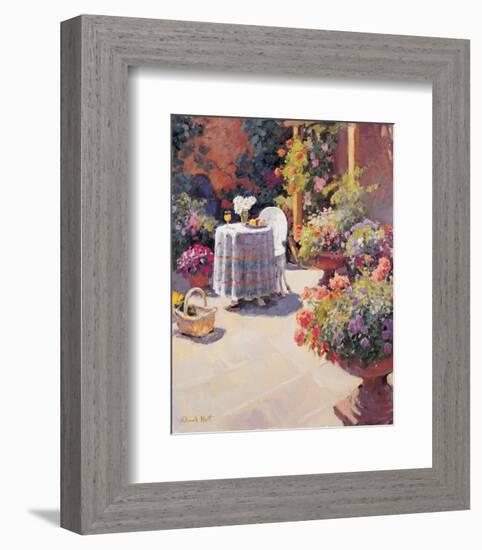 Garden Lunch and Basket-Edward Noott-Framed Art Print