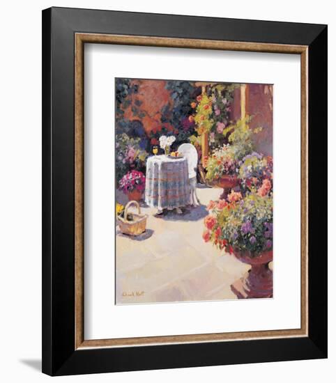 Garden Lunch and Basket-Edward Noott-Framed Art Print