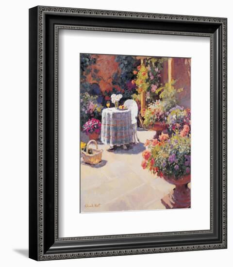 Garden Lunch and Basket-Edward Noott-Framed Art Print