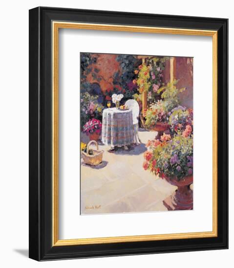 Garden Lunch and Basket-Edward Noott-Framed Art Print