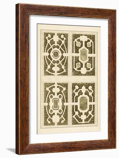 Garden Maze II-Blondel-Framed Art Print