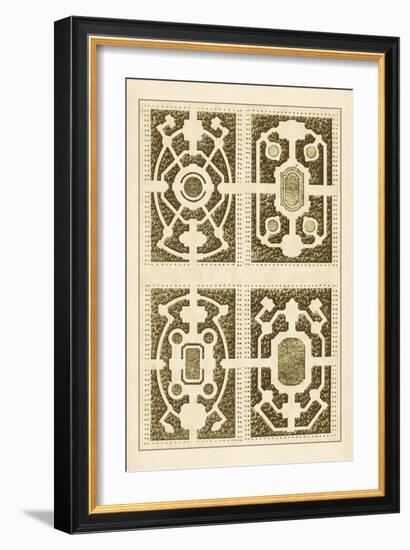 Garden Maze II-Blondel-Framed Art Print