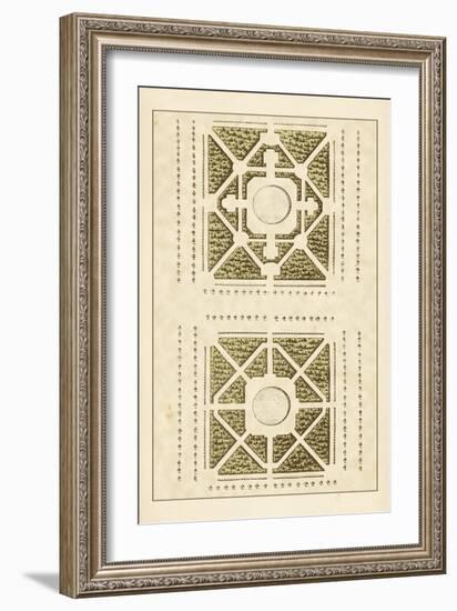 Garden Maze IV-Blondel-Framed Art Print