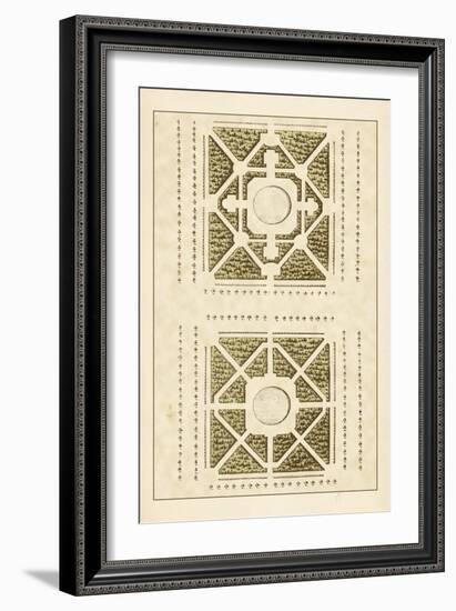 Garden Maze IV-Blondel-Framed Art Print