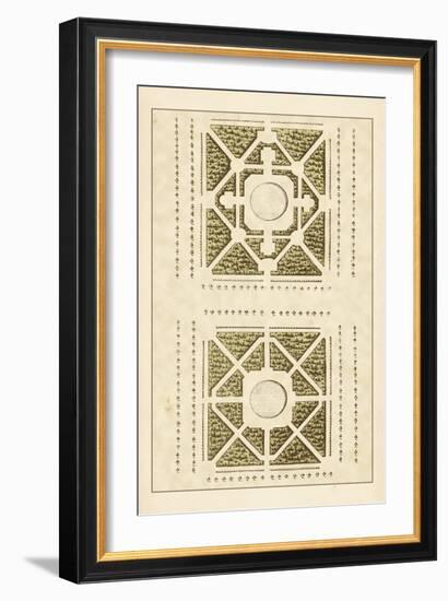 Garden Maze IV-Blondel-Framed Art Print