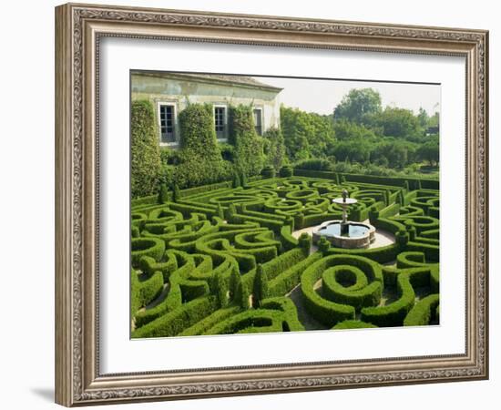 Garden Maze, Portugal, Europe-Westwater Nedra-Framed Photographic Print