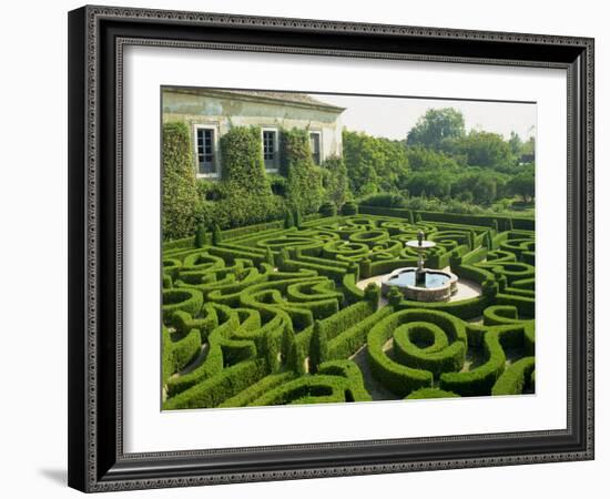 Garden Maze, Portugal, Europe-Westwater Nedra-Framed Photographic Print