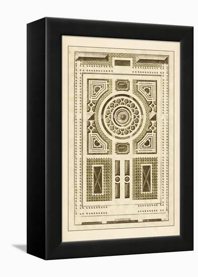 Garden Maze V-Blondel-Framed Stretched Canvas