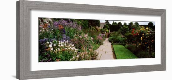 Garden of a Castle, Crathes Castle, Aberdeenshire, Scotland-null-Framed Photographic Print