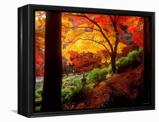 Garden of Bishamon-Do Temple-null-Framed Premier Image Canvas