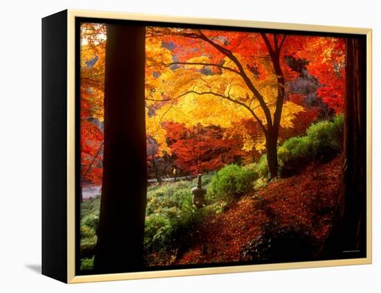 Garden of Bishamon-Do Temple-null-Framed Premier Image Canvas