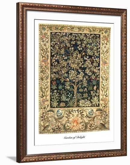 Garden of Delight-William Morris-Framed Art Print