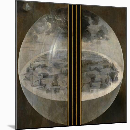 Garden of Delights, Closed Wings: The Creation of the World, Triptich with Shutters-Hieronymus Bosch-Mounted Giclee Print