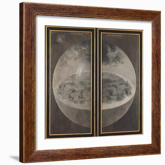 Garden of Earthly Delights, Creation of the World-Hieronymus Bosch-Framed Premium Giclee Print