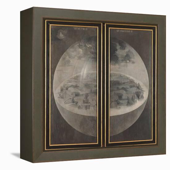 Garden of Earthly Delights, Creation of the World-Hieronymus Bosch-Framed Stretched Canvas