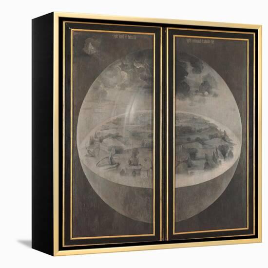 Garden of Earthly Delights, Creation of the World-Hieronymus Bosch-Framed Stretched Canvas
