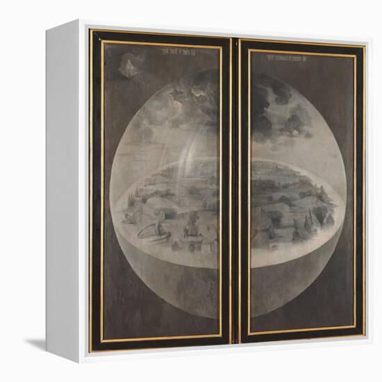 Garden of Earthly Delights, Creation of the World-Hieronymus Bosch-Framed Stretched Canvas