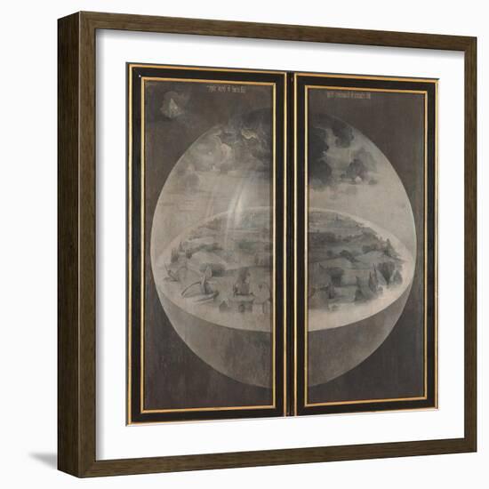 Garden of Earthly Delights, Creation of the World-Hieronymus Bosch-Framed Art Print