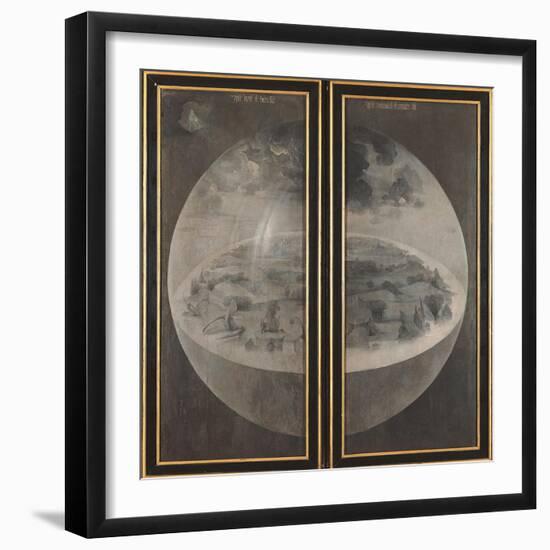 Garden of Earthly Delights, Creation of the World-Hieronymus Bosch-Framed Art Print