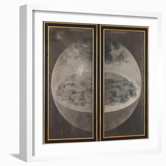 Garden of Earthly Delights, Creation of the World-Hieronymus Bosch-Framed Art Print
