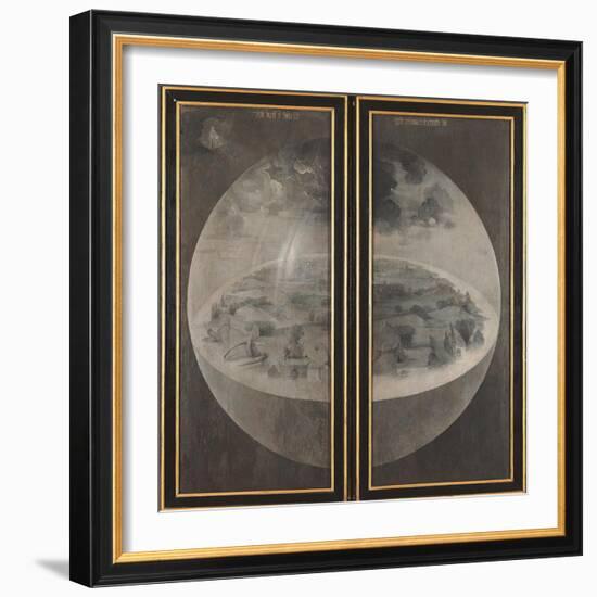 Garden of Earthly Delights, Creation of the World-Hieronymus Bosch-Framed Art Print