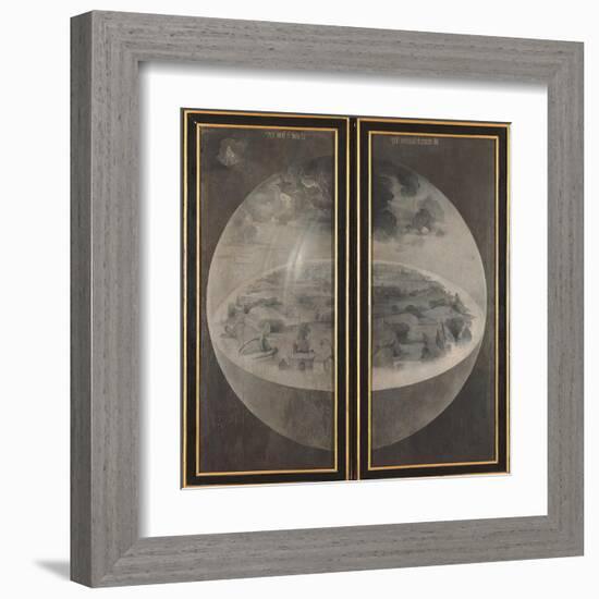 Garden of Earthly Delights, Creation of the World-Hieronymus Bosch-Framed Art Print