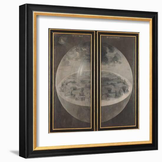 Garden of Earthly Delights, Creation of the World-Hieronymus Bosch-Framed Art Print