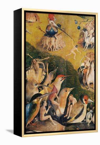 Garden of Earthly Delights,(Martyrs & Angels) by Hieronymus Bosch, c. 1503-04. Prado. Detail.-Hieronymus Bosch-Framed Stretched Canvas