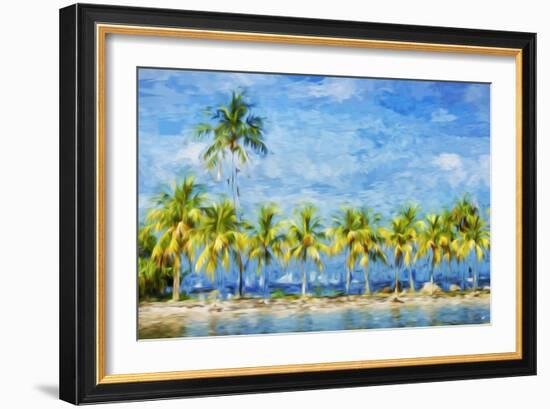 Garden of Eden II - In the Style of Oil Painting-Philippe Hugonnard-Framed Giclee Print