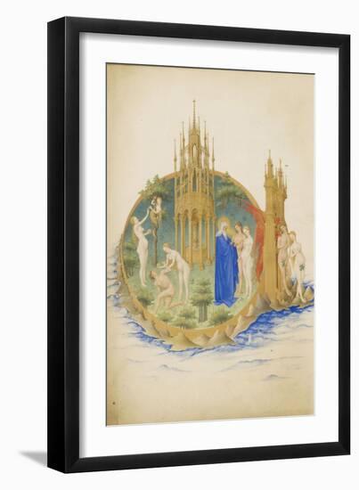 Garden of Eden (Les Très Riches Heures Du Duc De Berr)-null-Framed Giclee Print