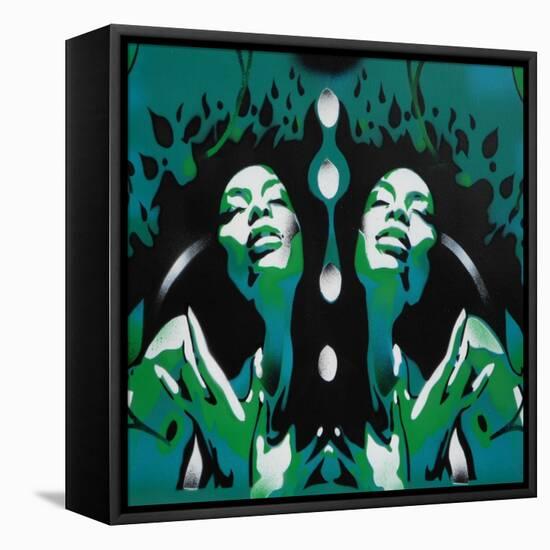 Garden of Eden-Abstract Graffiti-Framed Premier Image Canvas