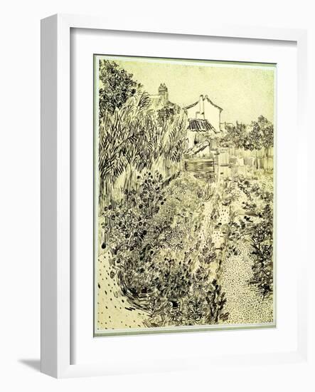 Garden of Flowers, 1888-Vincent van Gogh-Framed Giclee Print