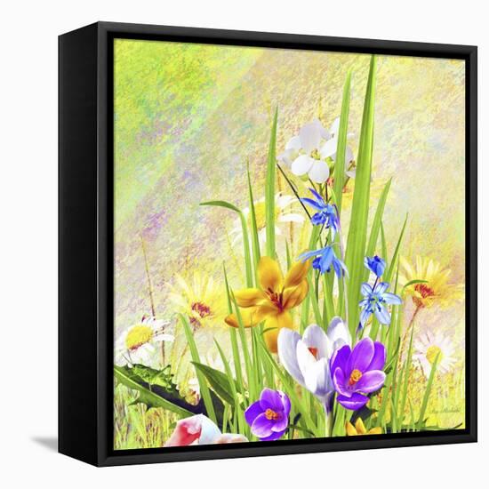 Garden Of Flowers M4-Ata Alishahi-Framed Premier Image Canvas