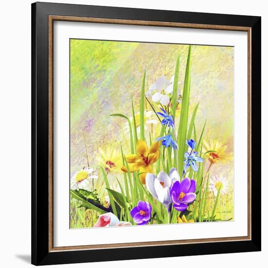 Garden Of Flowers M4-Ata Alishahi-Framed Giclee Print