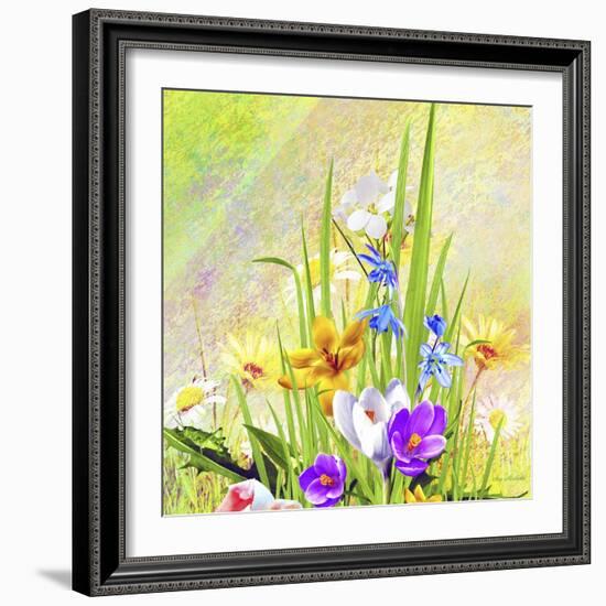 Garden Of Flowers M4-Ata Alishahi-Framed Giclee Print