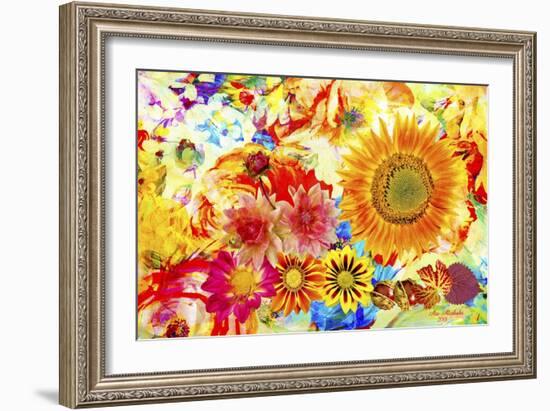 Garden Of Flowers M5-Ata Alishahi-Framed Giclee Print