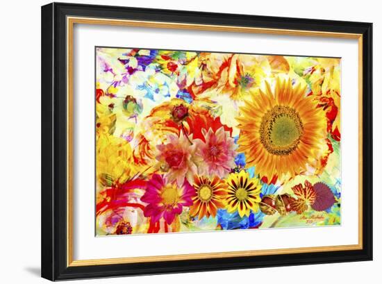 Garden Of Flowers M5-Ata Alishahi-Framed Giclee Print