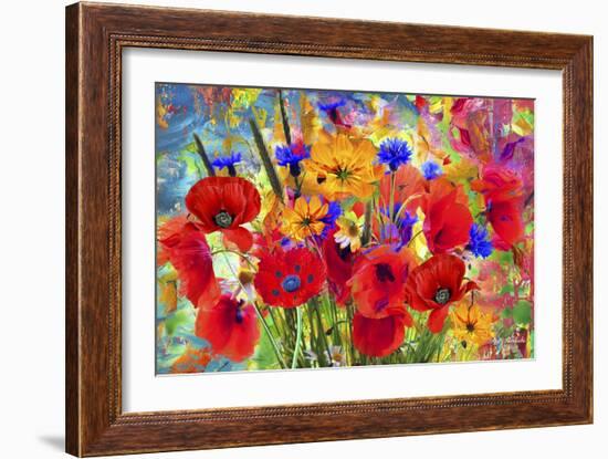 Garden Of Flowers M6-Ata Alishahi-Framed Giclee Print