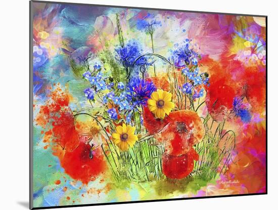 Garden Of Flowers M7-Ata Alishahi-Mounted Giclee Print