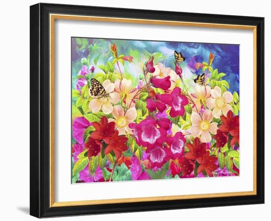 Garden Of Flowers M8-Ata Alishahi-Framed Giclee Print