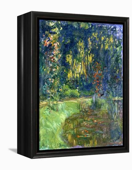 Garden of Giverny, 1923-Claude Monet-Framed Premier Image Canvas